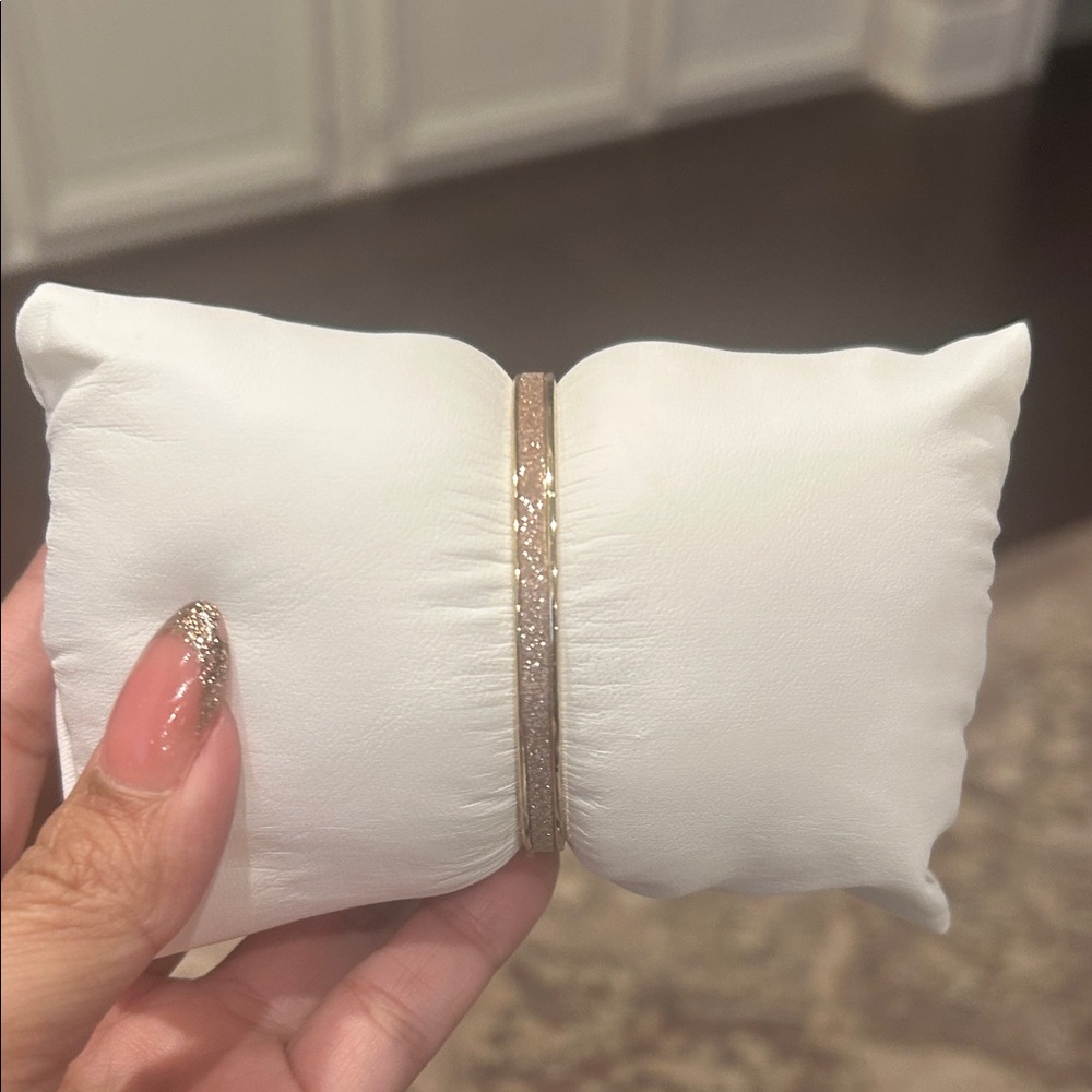 Gold Glitter Bangle Bracelet